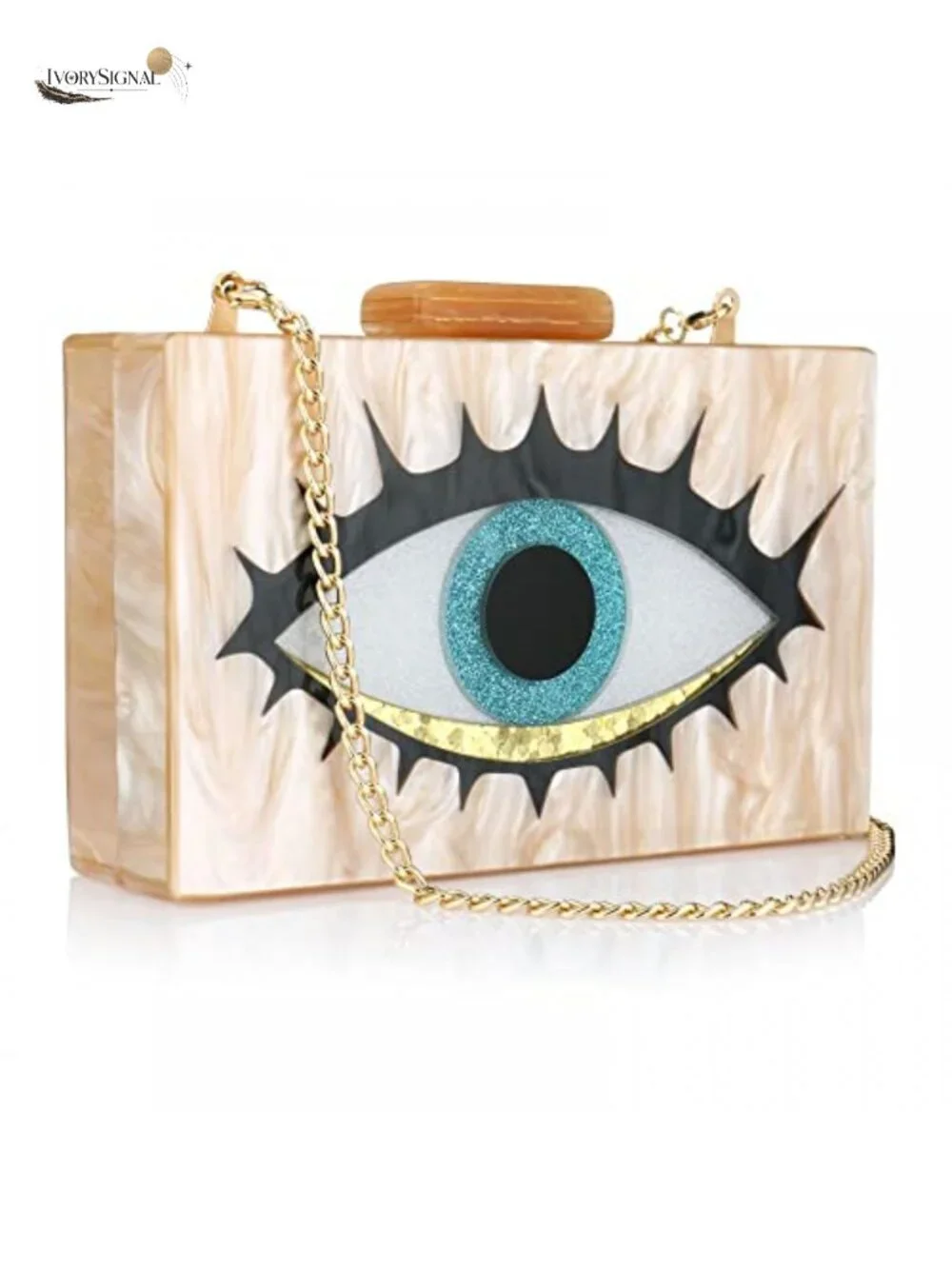 Acrylic Clutch Purse for Women Evening Bag Perspex Box Crossbody Party